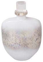Sagebrook Home 15617-01, 12" Glass Bottle with Acrylic Lid, Silver