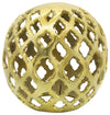 Sagebrook Home 16361-03 Metal, 6" Cut-Ot Orb, Gold