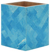 Sagebrook Home 16142-01 Resin 3x4" Chevron Pencil Cup, Blue