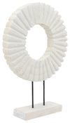 Sagebrook Home 15749 Carved, Table Top Decor, White