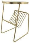 Sagebrook Home 16662 Metal, 26" Mirrored Side Table/Rack, Gold