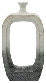 Sagebrook Home 16019-03 18" 2-Tone Vase With  Cut-Out, Beige