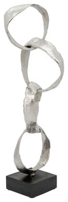 Sagebrook Home 15677-01 27" Stacking Rings, Silver