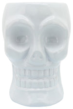 Sagebrook Home 16385-06 Ceramic 8" Skull Vase, White