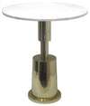 Sagebrook Home 16283-01 Marble, 24", Side Table, Gold