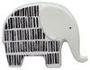 Sagebrook Home 16888-01 Ceramic 7" Elephant Trunk Down, Black/White