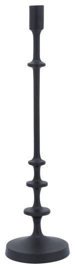 Sagebrook Home 16977-01 Metal, 20" Taper Candle Holder, Black
