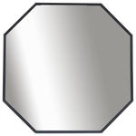 Sagebrook Home 16434-02 Metal, 32" Octagonal Mirror, Black