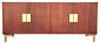 Sagebrook Home 16673 Wood, 70"x30" Square Knob Console Cabinet, Brown