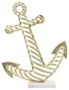 Sagebrook Home 16262-01 Metal 18" Anchor, Gold