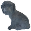 Sagebrook Home 16746-02 Resin, 14" Sitting Puppy, Dark Gray