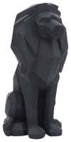 Sagebrook Home 16291-02 Resin 11" Sitting Lion, Black