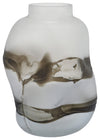 Sagebrook Home 16691-01 Glass, 14", Dented Vase, Gray