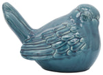 Sagebrook Home 14934-03 Ceramic 10" Bird Figurine, Turq