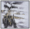 Sagebrook Home 70112 40x40" Handpainted Abstract Canvas, Black/Gray
