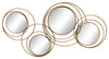 Sagebrook Home 12111-05 Metal 22" Mirrored Loops Wall Deco, Gold
