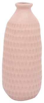 Sagebrook Home 13922-13 12" Dimpled Vase, Blush