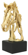 Sagebrook Home 16933-01 Resin, 16" Cut Out Horse Head, Gold