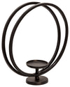 Sagebrook Home 15579 18" Round Pillar Deco, Black