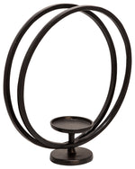 Sagebrook Home 15579 18" Round Pillar Deco, Black