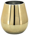 Sagebrook Home 15836-03 Glass 6" Metallic Vase, Gold