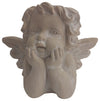 Sagebrook Home 16873-01 Resin, 11" Angel Planter, Gray