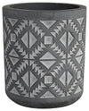 Sagebrook Home 16790-01 Cement, 4" Diamond Pen Holder, Gray
