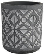 Sagebrook Home 16790-01 Cement, 4" Diamond Pen Holder, Gray
