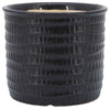 Sagebrook Home 80068-02, 6" Aztec Scented Candle, Black 18oz