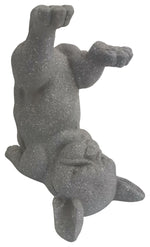 Sagebrook Home 16869-02 Resin, 14" Yoga Dog, Gray