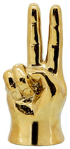 Sagebrook Home 16147-01 8" Peace Sign, Gold