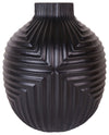 Sagebrook Home 13440-03 Black Striped Texture Vase 10.5"