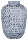 Sagebrook Home 16690-01 Glass, 10" Bubbled Vase, Grey