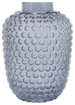 Sagebrook Home 16690-01 Glass, 10" Bubbled Vase, Grey