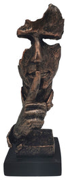 Sagebrook Home 16821-03 Resin, 13" Silence Man, Bronze