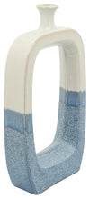 Sagebrook Home 13903-16 Ceramic 18" Vase with Cutout, Sky Blue