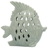 Sagebrook Home 16953-02 Ceramic, 11" Cut-Out Fish, Seafoam