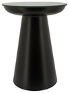 Sagebrook Home 16220-02 Metal, 20" Side Table with Mirror Top, Black