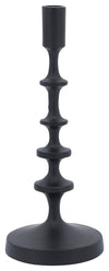 Sagebrook Home 16977-03 Metal, 13" Taper Candle Holder, Black