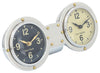 Sagebrook Home 16232 Metal, Dual Clock, Silver