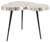 Sagebrook Home 16739-02 Metal, Stump Design Accent Table, Silver