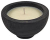 Sagebrook Home 80127-03 Wood 6" Bowl Candle, Black 9oz