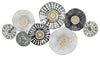 Sagebrook Home 16130 Metal 36" 8 Disc Pads Wall Deco, Multicolor Wb