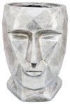 Sagebrook Home 16174-08 Resin, 17" Face Vase, Silver