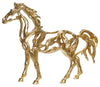 Sagebrook Home 16934-02 Resin, 19" Cut Out Horse, Gold