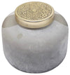 Sagebrook Home 80145-02 5" Candle On Frosted Glass, Gray 22oz