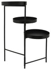 Sagebrook Home 16561-01 Metal, 32" 3-Layered Plant Stand, Black