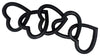 Sagebrook Home 16586-03 Metal, 19" Heart Links, Black