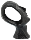 Sagebrook Home 16365 Metal, 12" Face Table Accent, Black