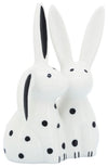 Sagebrook Home 16930 Porcelain, 7" Kissing Bunnies, White